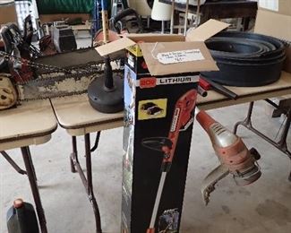 Battery Weed Wackers.Chainsaws.Edging.