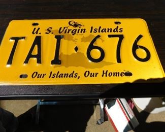 Virgin Island License Plate