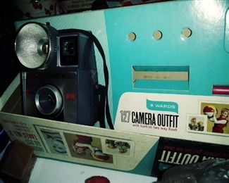 old cameras and supplies