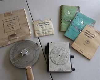 WWII era Dead Reckoning, Flight Navigator Guides and Computer
