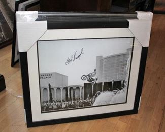 Evel Knievel Signed Photo