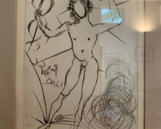 Detail, Dali Etching