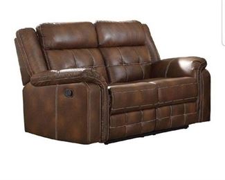 Homelegance Keridge 65 Reclining Loveseat Brown