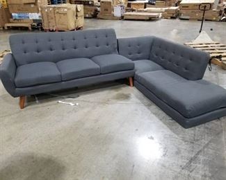 L Shaped Grey Couch