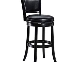 Ball & Cast Jayden Wooden Swivel Bar Stool With Faux-leather Upholstery 29-in...