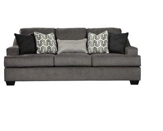 Gilmer Collection 6560339 89 Queen Sofa Sleeper with Plush Chenille Upholstery Memory Foam Mattress and Contemporary Style in Gunmetal