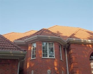 Spanish style concrete roof tiles