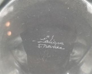 Lalique crystal pitcher maker's mark