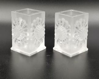 Lalique votives, set of 2