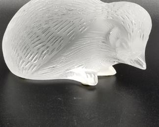 Lalique figurine, chipped