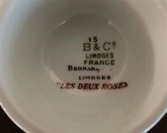 Limoge France "Les Deux Roses" maker's mark