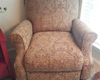 recliner, one of two matching in this sale - condition is not identical, one shows more wear than the other