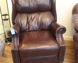 Lazy Boy brown leather recliner