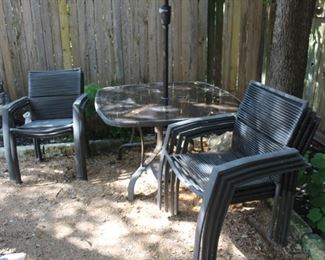 patio chairs (set of 8)