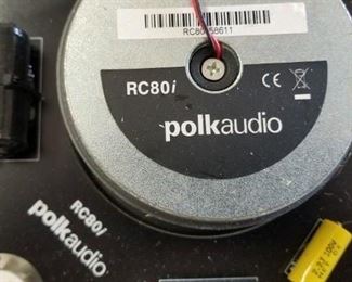 Pair of Polk Audio RC80i in-wall speakers