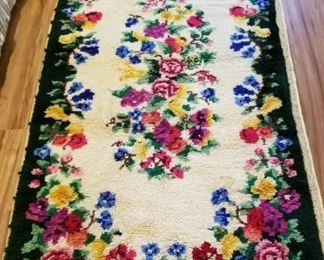 nearly-complete homemade rug