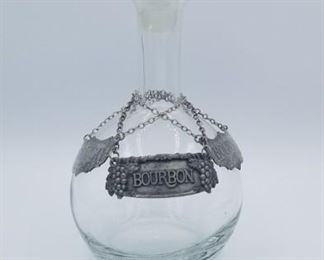 Decanter with hang tags