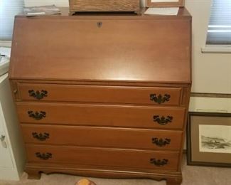 Sectary desk and chest of drawers