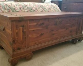 Large wooden chest