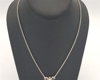 James Avery sterling Victorian cultured pearl necklace