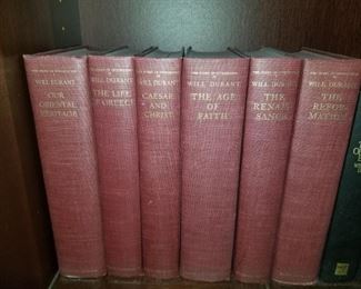 The Story of Our Civilization, Volumes 1-6, by Will Durant 1954
