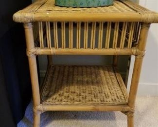 bamboo side table