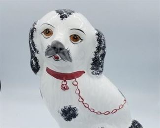 Staffordshire Dog, hand painted RCCL, made in Portugal