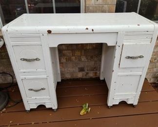 Cute wooden desk - fixer upper