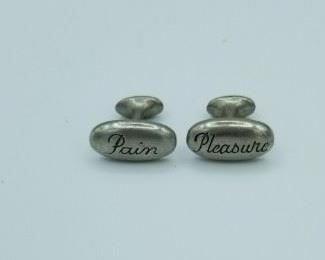 Pain/Pleasure cufflinks
