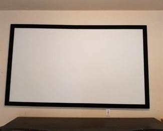 Movie Screen (located in garage) -92" by 56"