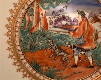 Detail Fox Hunting Motif