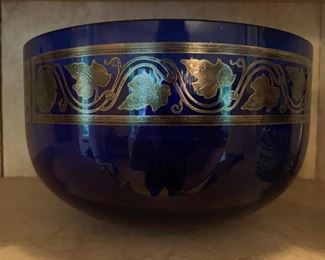 Museum of Fine Arts Cobalt Bowl with Ivy