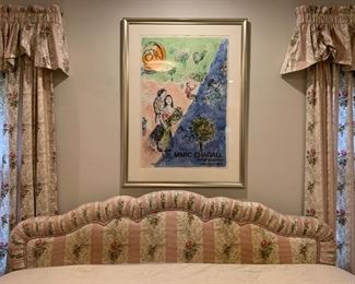 Shirred Upholstered Headboard, KING