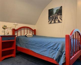 Twin Bed, Bedside Table and Chest Set