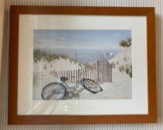 Bike on Dunes Print