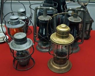 COLLECTION OF RAILROAD LANTERNS 