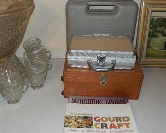  Gourd tool set ( Caning ) , Nikota mini rotary tool kit , Wood burning tools with case, Books