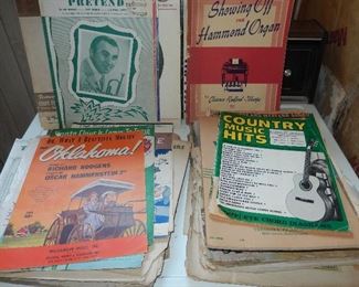sheet music &  vintage lot of AIM Music of the Spheres sheet music. From the 30s & 40s.
