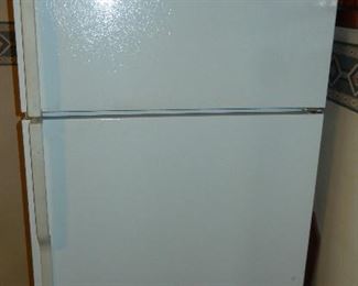 GE white refrigerator