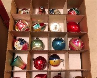 Vintage Shiny Bright/Poland glass ornaments
