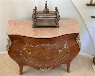 another great bombay chest with pink marble top