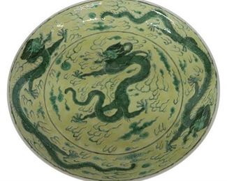 19th Century (or older) Chinese Dragon Bowl.