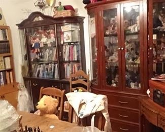 22 CHINA CABINETS FULL ANTIQUES