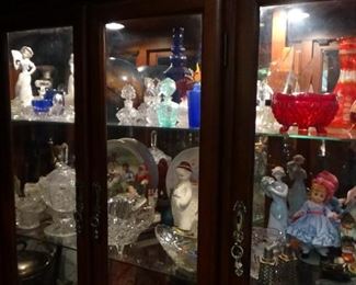 TONS GLASS FIGURINES AND CRYSTAL