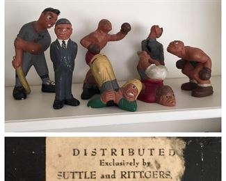 Suttle and Rittgers Sports Figurines(Baseball, Football, Boxing)