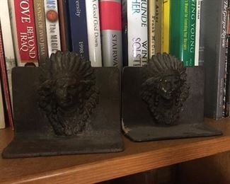 Old Figural Indian Bookends