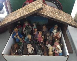 Vintage Nativity Set