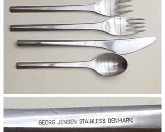 4 Pieces Georg Jenson Prism Stainless