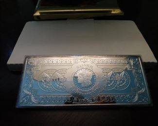 One Troy Pound Silver Plated Bar