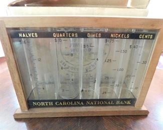 Vintage Wooden NCNB Bank in Box 